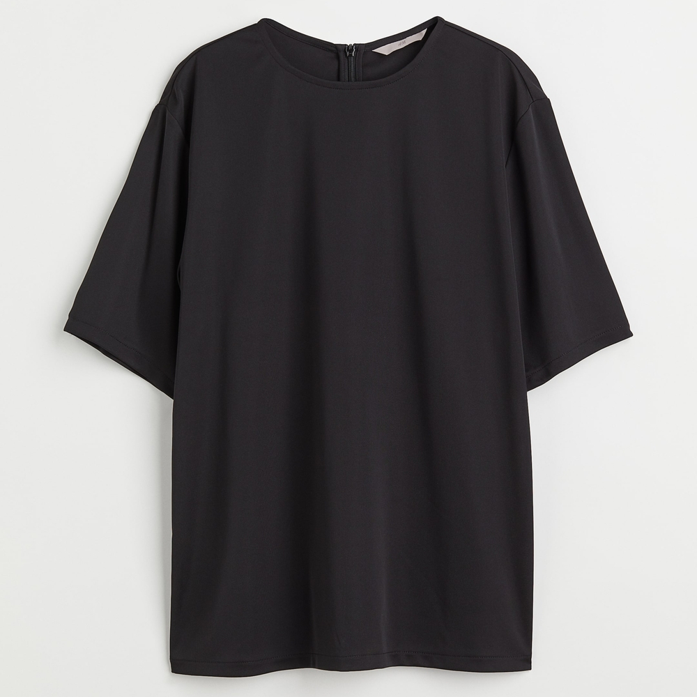 H&M Black Blouse Classic Style